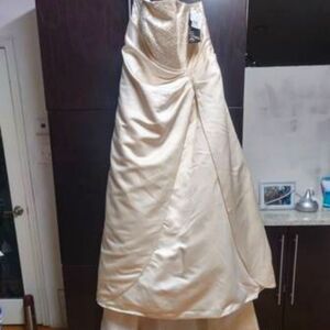 David's Bridal Wedding Dress NWT Gold Plus Size 22 W